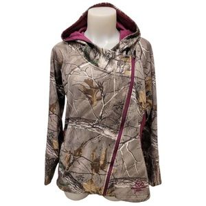 Realtree Camo Ladies Zip Sweater